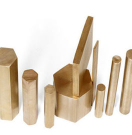 Ø12-60mm Dimension Silicon Bronze Brazing Rod , Yellow Bronze Hexagonal Rod